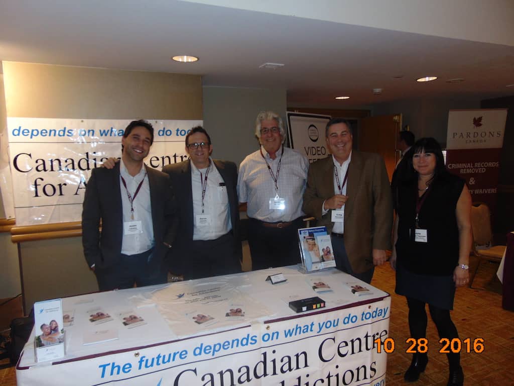 Canadian Centre for Addictions at the 2016 Criminal Lawyers Association Conference Justin & Darren with some attendees